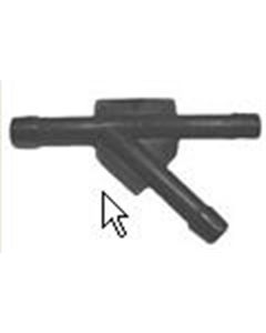 "Y" Vacuum Connector  3/16" x 3/16" x 3/16" (Bag 100)