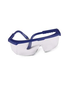 Strobe Safety Glasses, Clear Lenses, Blue Frame