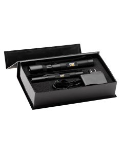 CAT- (EZRCT12351P) LED Pocket Flashlight and (EZRCT12356P) T6 LED Rechargeable Flashlight Combo Pack