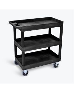 Luxor, Utility Cart, Medium, Heavy Duty, 3 Shelf