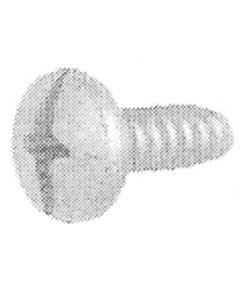 License Plate Srew Duo Drive Truss Head Dacroet 360 GM, Screw: M6.3-1.81 x 16mm, 14mm head, Qty: 10