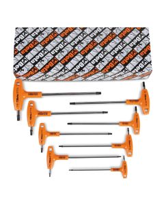 8 Piece Offset Key Wrench Set with handles for Torx head screw