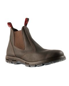 Redback Boots Easy Escape Dark Brown Slip-On Steel Toe 14UK (15US)