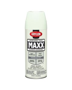 Krylon Covermaxx Paint+Primer; Matte Seaside Green; 12 oz. Aerosol