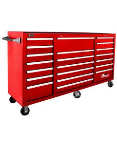 Homak Mfg. 72 in. H2Pro Series 21 Drawer Rolling Cabinet, Red