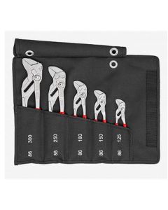 Knipex 5-Piece Pliers Wrench Set in a Tool Roll