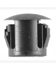 Flush Type Blk Nyl Locking Hole Plugs, Hole size: 3/8", Head size: 15/32", Quantity: 10