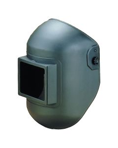 Fixed Front Helmet, 4-1/2" x 5-1/4", Economy, Black