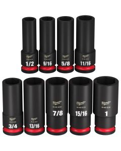 9PC SHOCKWAVE Impact Duty? 1/2" Drive SAE Deep 6 Point Socket Set
