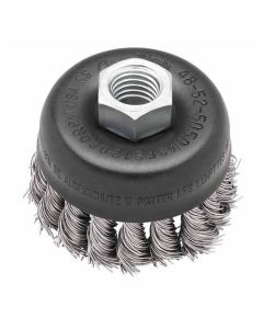 Milwaukee 3 in. Wire Cup Brush, 12,000 RPM, Stainless Steel