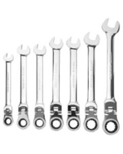Performance Tool 7-Piece MET Flex Head Ratcheting Wrench Set