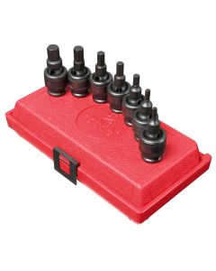 7 Pc. 3/8" Drive Metric Univ. Hex Impact Socket Set