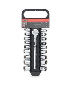 19pc 3/8" Dr. SAE/MM Socket Set
