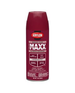 Krylon Covermaxx Paint+Primer; Gloss Burgundy; 12 oz. Aerosol