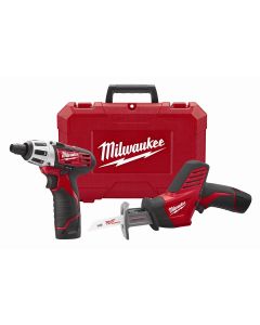 Milwaukee M12 2-Piece Combo Screwdriver Reciprocating Saw w/ (1) Lith-Ion Battery Kit