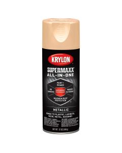 Krylon Supermaxx Paint+Primer; Metallic Soft Copper; 12 oz. Aerosol