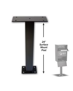Inground Post for Key Drop Box, Black