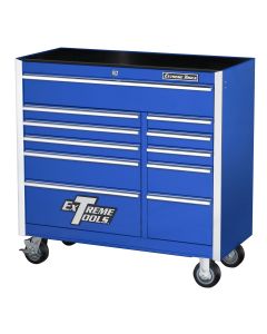 41" 11 Drawer Professional Roller Cabinet - Blue