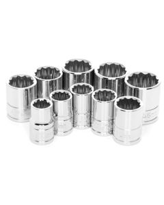 10 Pc 3/8'' Dr 12pt MM Skt Set