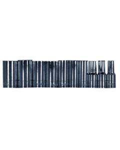 10pc 1/4" Socket Set 6pt Met