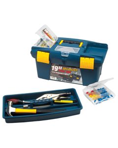 19" Plastic Tool Box w/Organiz