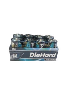 Batteries 8 Pack Diehard C Alkaline
