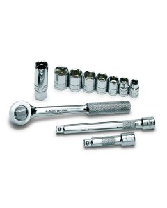 11 pc. 3/8" Drive 6-Point Std Fract SAE Socket Set
