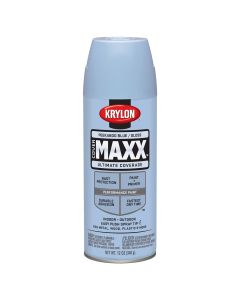 Krylon Covermaxx Paint+Primer; Gloss Peekaboo Blue; 12 oz. Aerosol