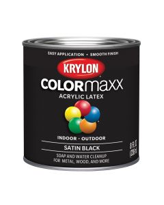 Krylon COLORmaxx Paint + Primer, Satin Black