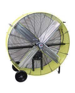 42" Belt Drive Industrial Drum Fan, Safety Yellow