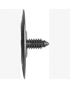 Hood Insulation Clips, Black Poly, Size: 1/4" (6.4mm), Stem: 3/4", Head: 2", GM 3078511, Qty: 100