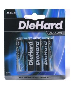 Batteries 4 PK Diehard AA Alkaline