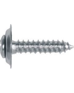 Phillips Oval Head Trim Screw, Size: 10 X 1", Head Size: #8, Finish: Chrome, Qty: 100
