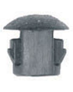 Flush Type Blk Nyl Locking Hole Plugs, Hole size: 1/4", Head size: 37/64", Quantity: 10