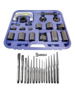 Ball Joint Service Tool / Master Adapter Set and 16 Pc Punch and Chisel Set