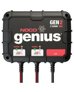 Noco 20A 2-Bank Onboard Battery Charger