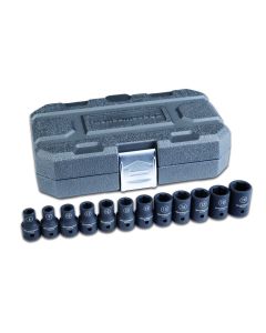 12 Pc. 1/2" Drive 6 Point Metric Impact Socket Set