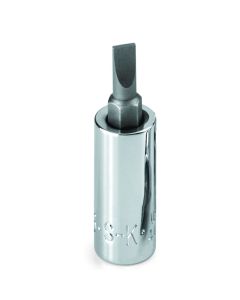 9/32" 3/8" Drive Slotted Screwdriver Chrome Bit Socket