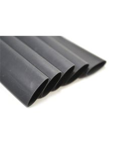 3" Black Heat Shrink Wire Tubing Thin Wall - 1/2" (50-pc)