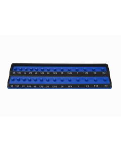 1/2 in. Fractional SAE Peg Socket Holder, Blue