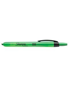 Sharpie Accent Pen-Style Retractable Highlighter, Fluorescent Green