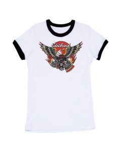 Edelbrock Crate Eagle Ringer Womens T-Shirt, XXL
