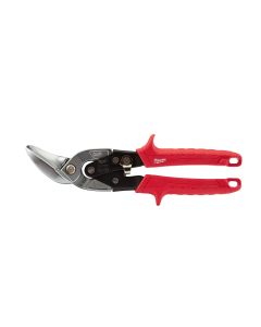 Milwaukee Left Cutting Offset Aviation Forged Blade Snips, up-to 22-gauge