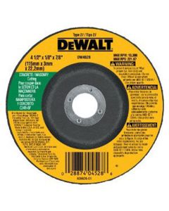 4-1/2"x1/8"x7/8" Masonry Cutti