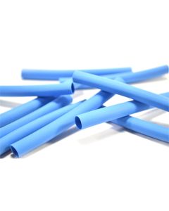 3" Blue Heat Shrink Wire Tubing Thin Wall - 1/4" 50-pk