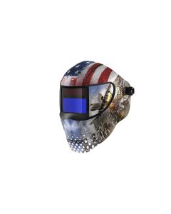 Red, White, Blue Patriotic Welding Helmet