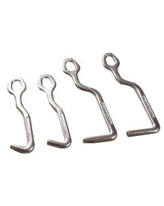 4 Piece Fixed Head Sheet Metal Hook Set
