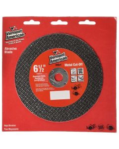 Vermont American 6-1/2" Abrasive Wheel for Cutting Metal (Type 1A or ISO 41)