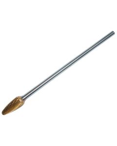 6" Long Carbide Bur, Tree Shape, Radius End