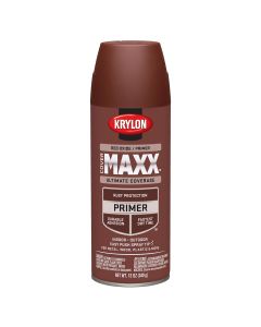 Krylon Covermaxx Primer; Red Oxide Primer; 12 oz. Aerosol